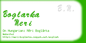 boglarka meri business card